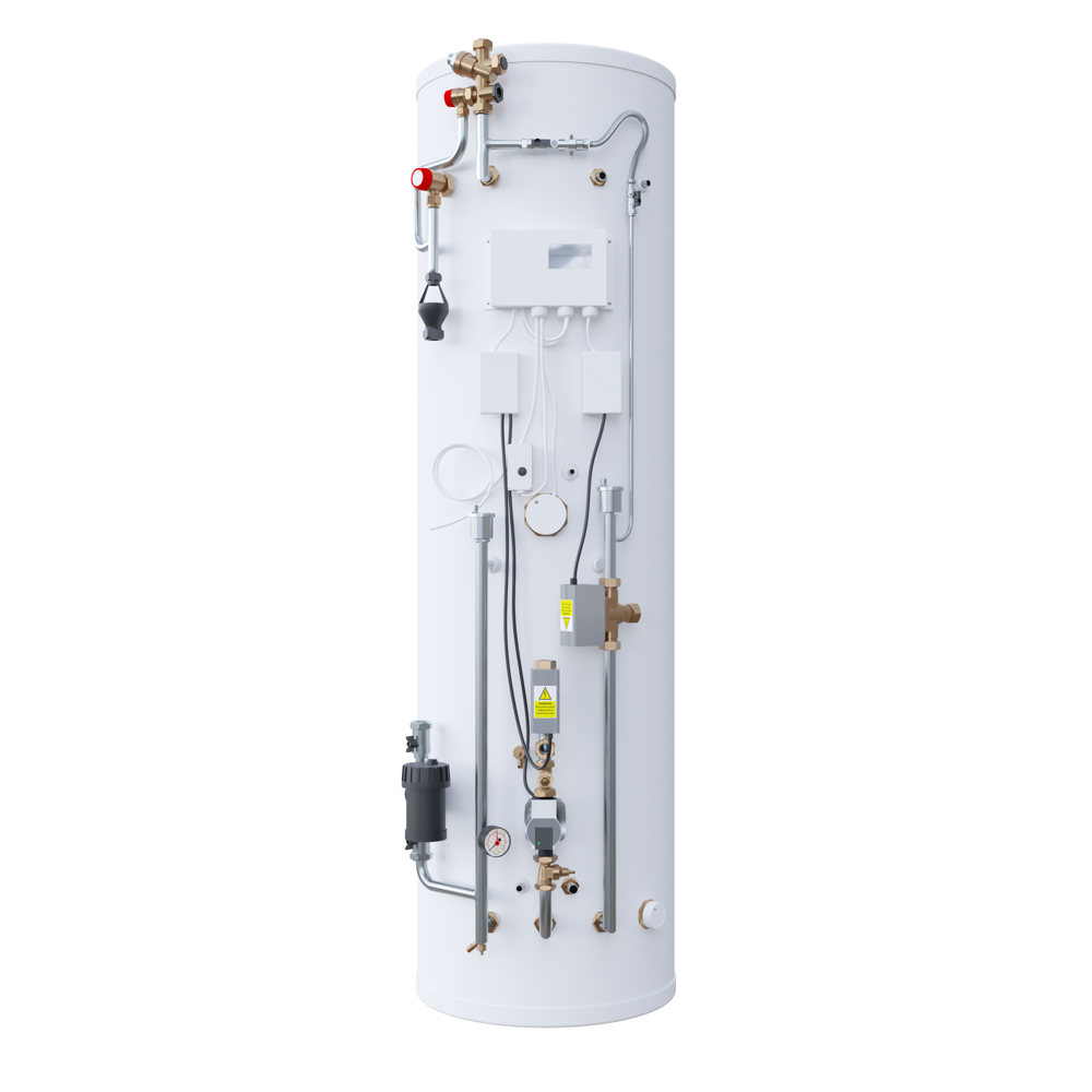 210 Litre U-Cyl PLUS Pre-Plumbed Air Source Heat Pump Cylinder with 50L Buffer 